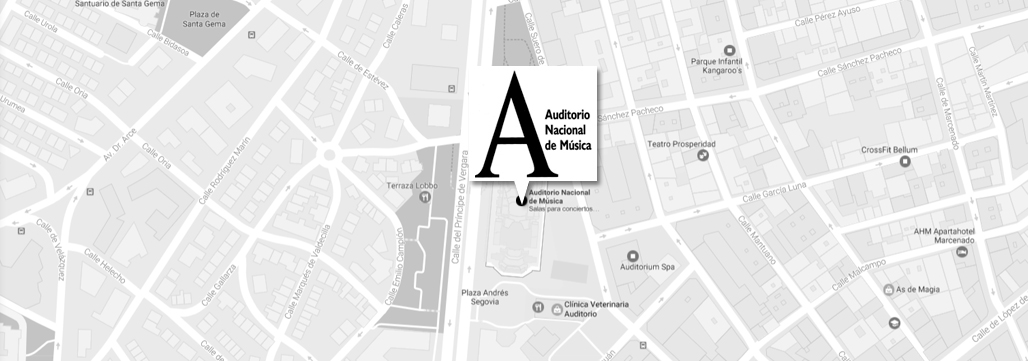 Plano de situación del Auditorio Nacional de Música