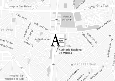 Mapa de cómo llegar al Auditorio Nacional